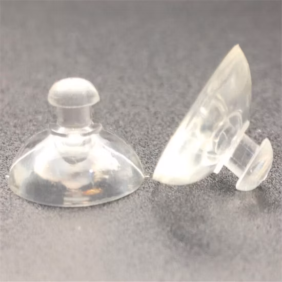 Ventosa sottovuoto in plastica di vendita calda con filettatura antivibrante Prodotto in gomma Parte in gomma Ventose trasparenti in PVC Ventosa in PVC