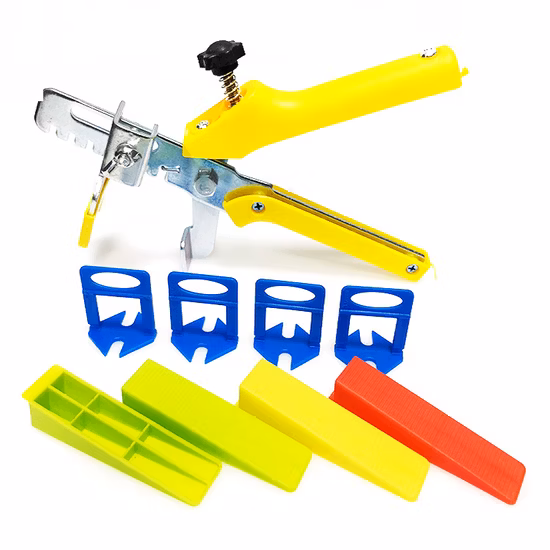 Clip e cunei per sistemi di livellamento distanziatori per piastrelle in plastica di fabbrica Sistemi di distanziatori livellatori per distanziatori livellanti per piastrelle